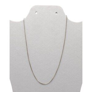 Vintage Sterling Silver .925 Box Chain Necklace 16 Inches 2.23g